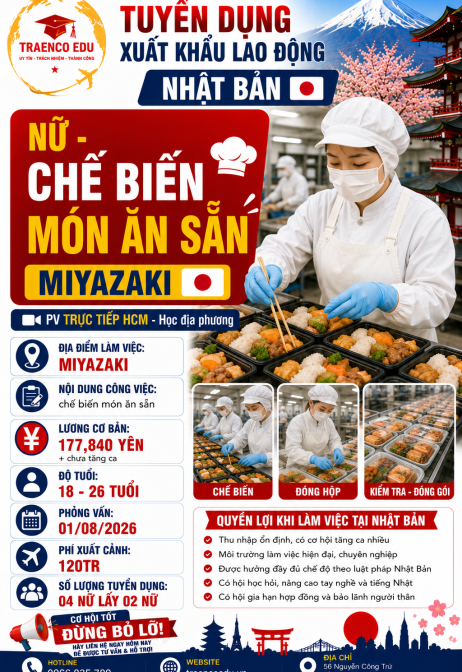 02 NỮ - CHẾ BIẾN MÓN ĂN SẴN MIYAZAKI