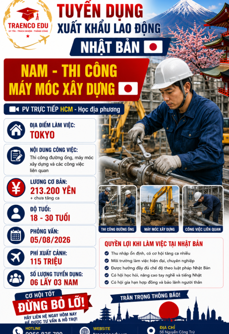 03 NAM - THI CÔNG MÁY MÓC XÂY DỰNG TOKYO