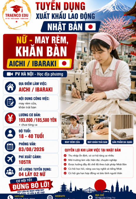 02 NỮ - MAY MẶC MÀN RÈM - NHẬN CAO TUỔI
