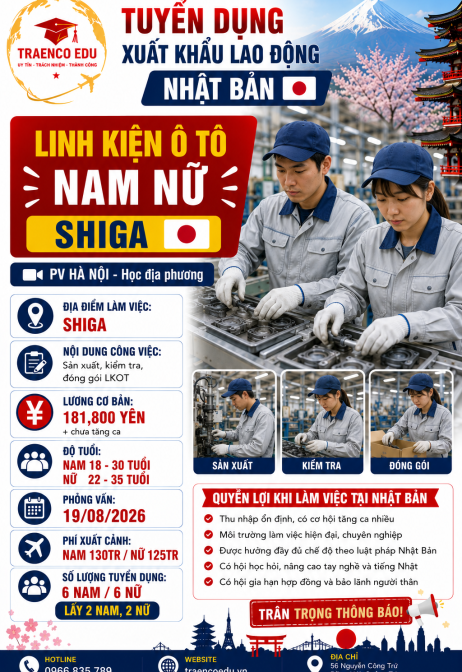 NAM NỮ - LINH KIỆN Ô TÔ TẠI SHIGA