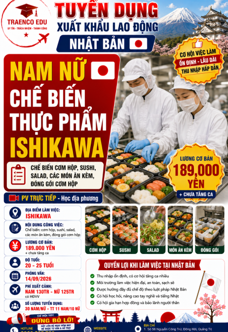 NAM NỮ - CHẾ BIẾN THỰC PHẨM ISHIKAWA