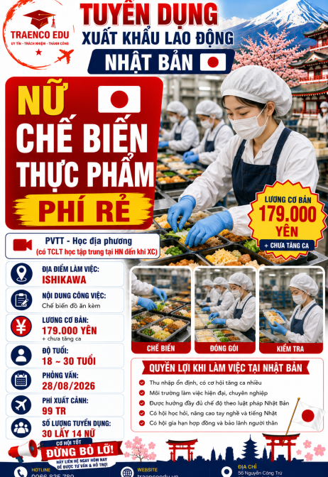 14 NỮ CHẾ BIẾN THỰC PHẨM PHÍ RẺ