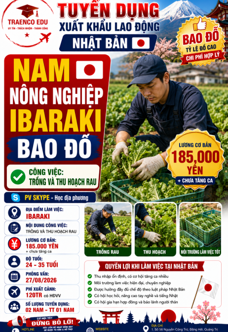 01 NAM - NÔNG NGHIỆP IBARAKI BAO ĐỖ 