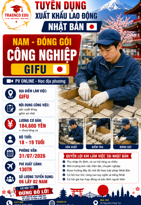 02 NAM - ĐÓNG GÓI CÔNG NGHIỆP GIFU