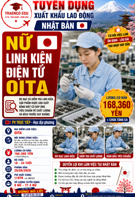 04 NỮ - LINH KIỆN ĐIỆN TỬ OITA NHẬN ĐẾN 34 TUỔI